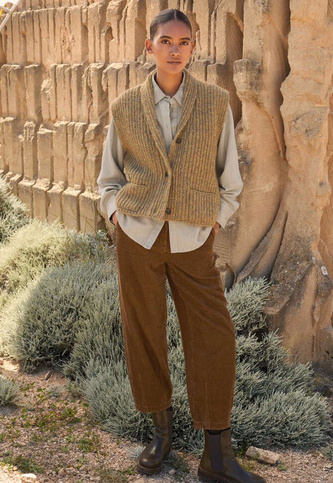Cardigan mit Schalkragen, Bernstein, completeTheLook