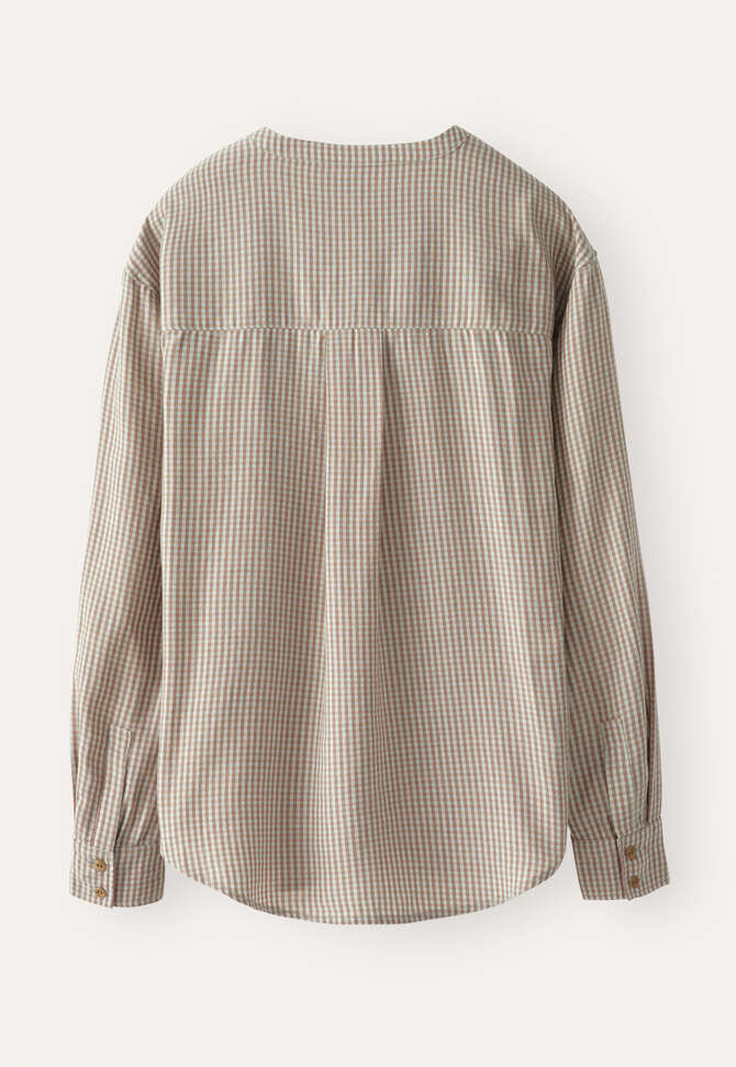 Vichy-Karo-Bluse, Mint/Taupe, completeTheLook