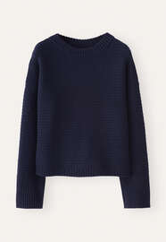 Pullover im Fangmuster, Tinte, webstill