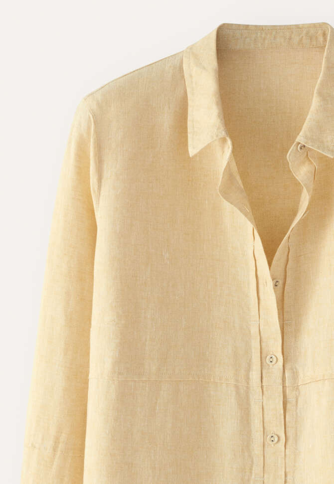 Lange Bluse, Pastellgelb, completeTheLook