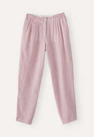 Schmal zulaufende Hose, Korallenrosa, webstill