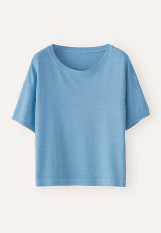 T-Shirt, Kornblume, webstill
