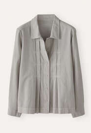 Bluse mit Biesenfront, Gefrostetes Aqua, webstill
