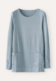 Streifentunika, Chambray, webstill