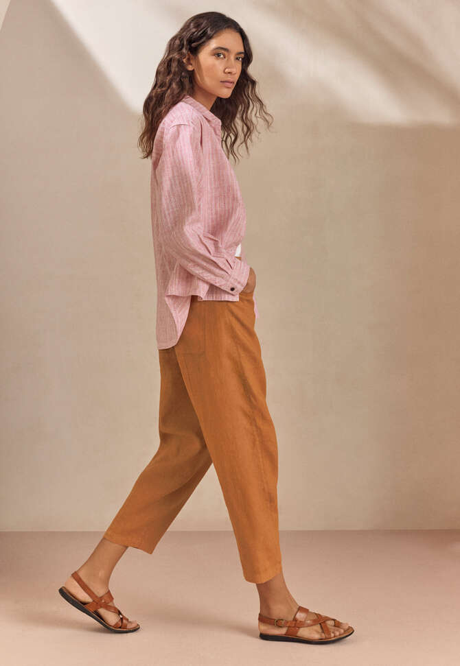 Hose mit geschwungenem Bein, Toffee, completeTheLook