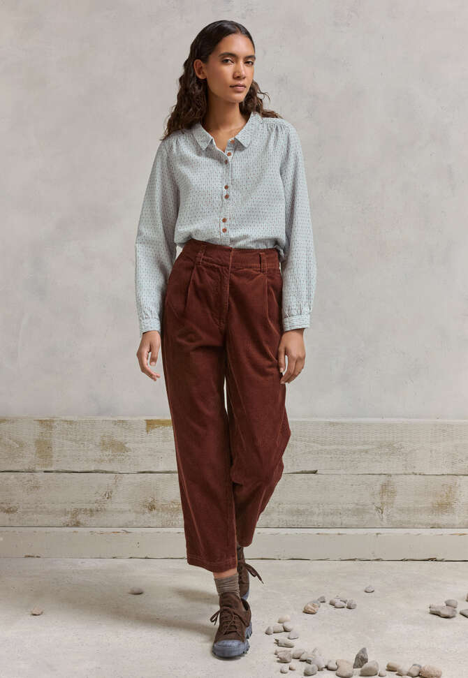 Bundfaltenhose, Kastanienbraun, completeTheLook