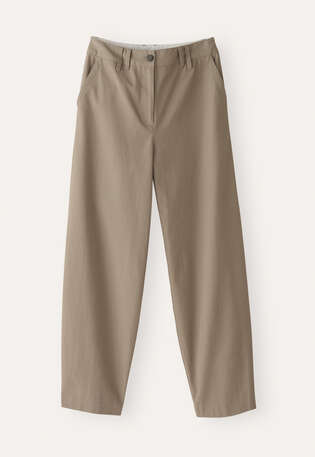Kn&ouml;chellange Hose, Taupe, webstill