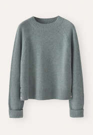 Pullover mit Raglan&auml;rmeln, Lagune, webstill