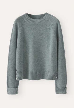 Pullover mit Raglan&auml;rmeln, Lagune, webstill
