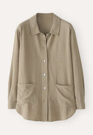 Overshirt, Getrockneter Salbei, webstill