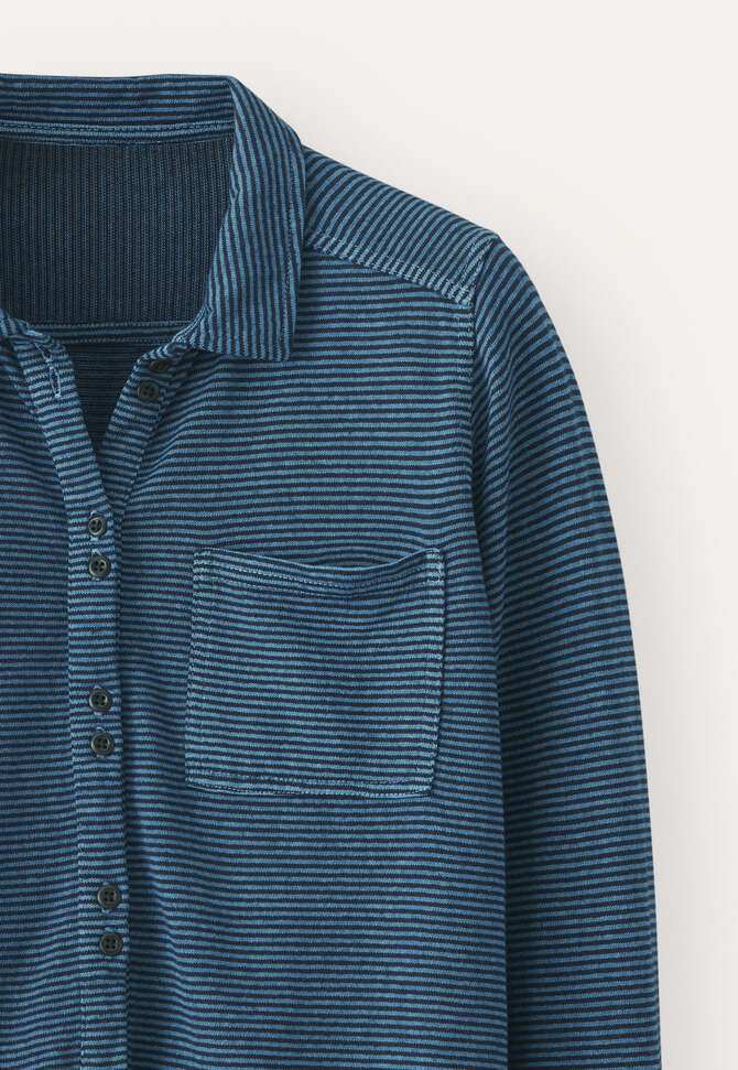 Gestreiftes Shirt, Petrol/Tinte, completeTheLook