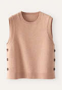 &Auml;rmelloser Pullover, Zartes Apricot, webstill