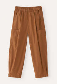 K&uuml;rzer geschnittene Schlupfhose, Toffee, webstill