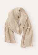 Rippstrickschal, Zartes Rehbraun, webstill