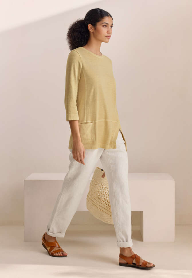 Jersey-Tunika, Buttergelb, completeTheLook