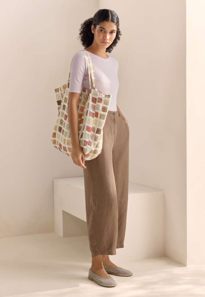 Geripptes Jersey-Oberteil, Orchidee, completeTheLook