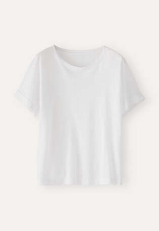 T-Shirt, Wei&szlig;, webstill