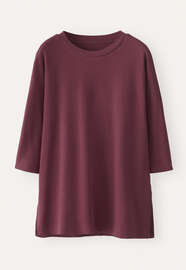 Oberteil mit Dolman-&Auml;rmeln, Zartes Aubergine, webstill