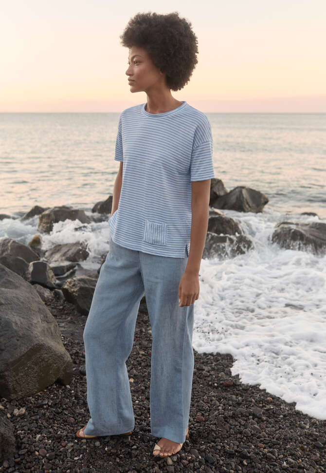 Entspannte Hose mit geradem Bein, Denim, completeTheLook