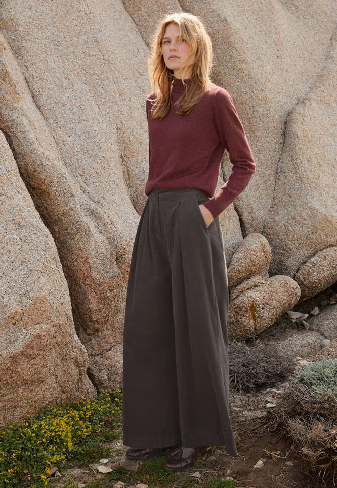 Pullover mit hohem Kragen, Cranberry, completeTheLook