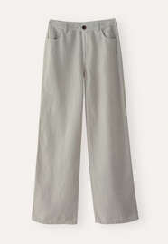 Weitbeinige Jeans, Zartes Grau, webstill