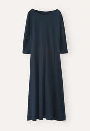 Im Schr&auml;gschnitt gearbeitetes Jersey-Kleid, Dunkles Aquamarin, webstill