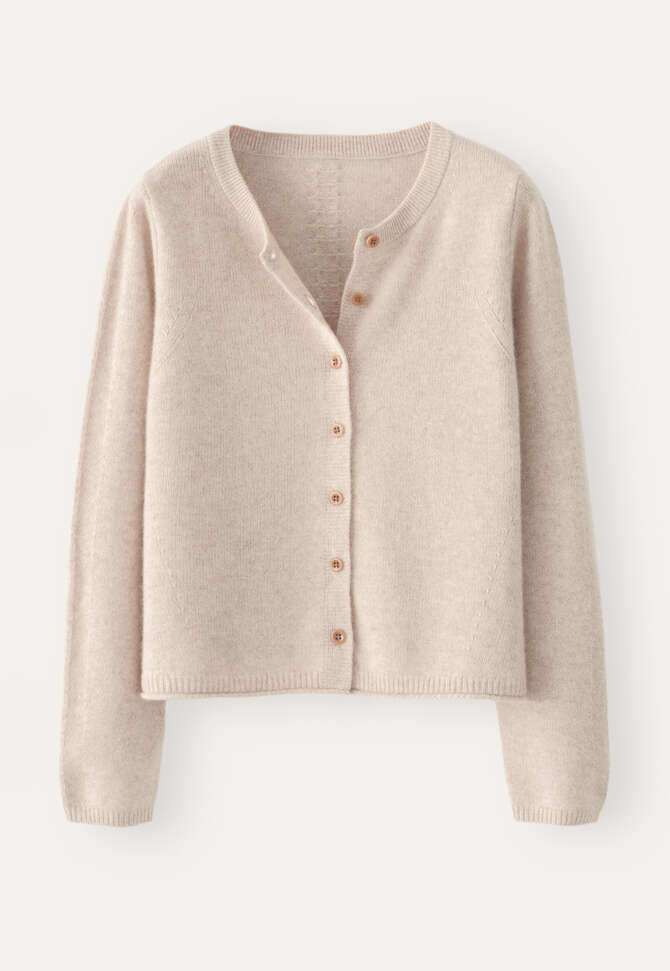 Durchgekn&ouml;pfter Pullover, Ecru/Rehbraun, completeTheLook