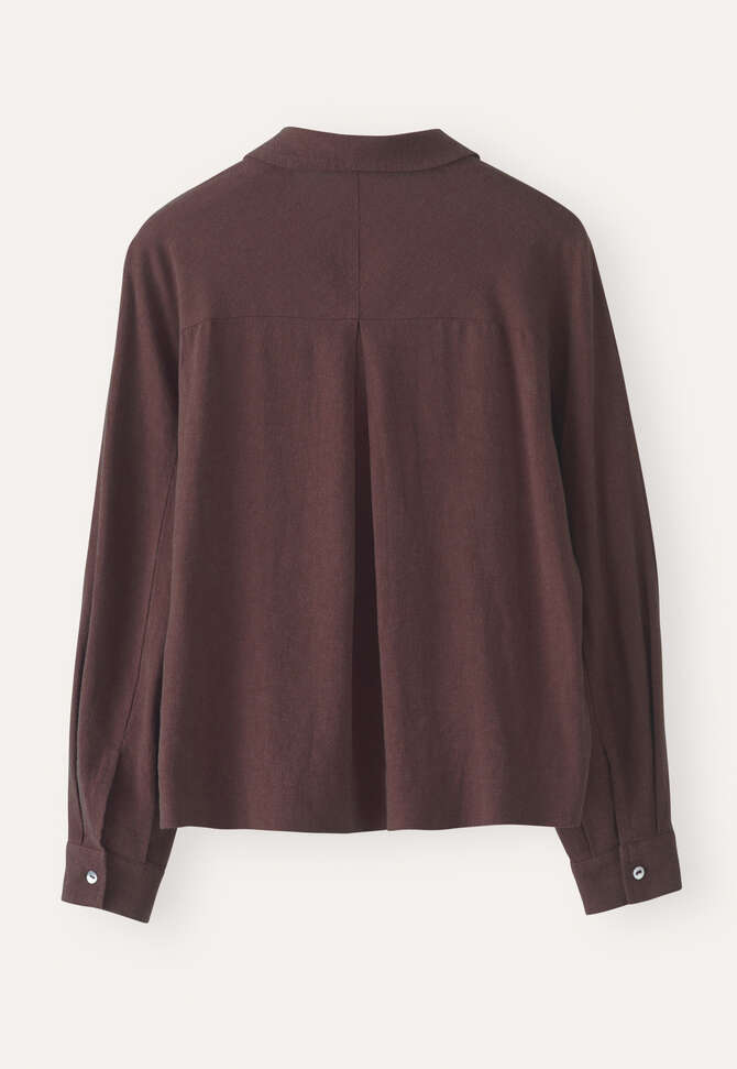 Bluse mit geschwungenen &Auml;rmeln, Portwein, completeTheLook