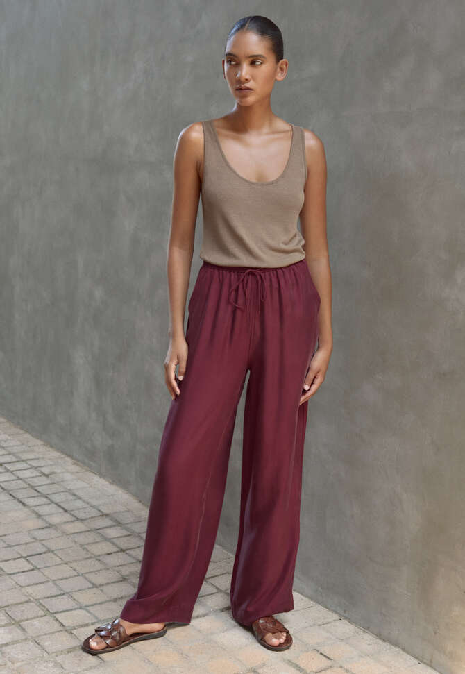 Geripptes Tr&auml;ger-Top, Taupe, completeTheLook