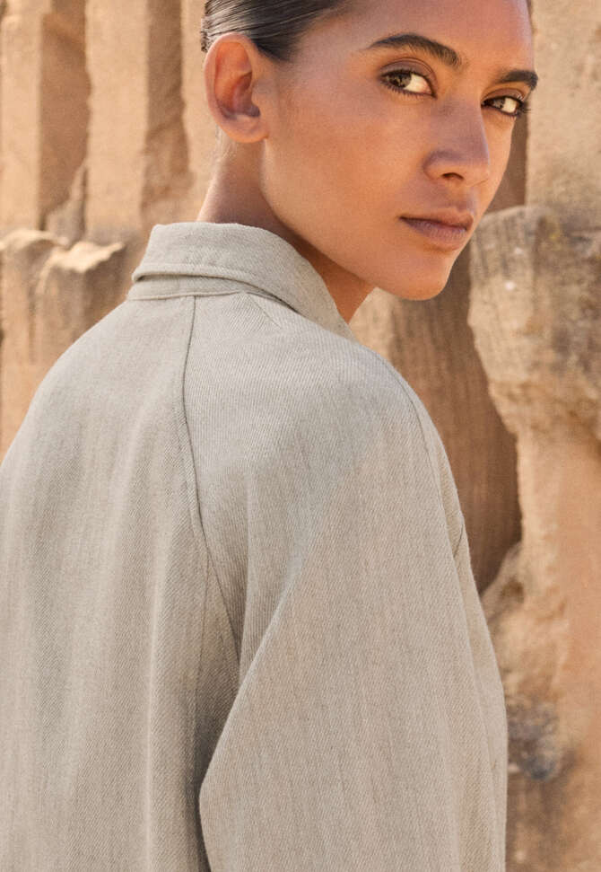 Bluse mit Raglan&auml;rmeln, Rehbraun, completeTheLook