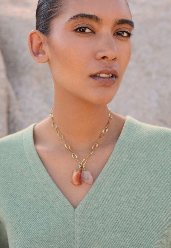 Gliederhalskette, Gold, completeTheLook