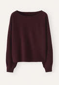 Pullover mit Dolman-&Auml;rmeln, Brombeere, webstill