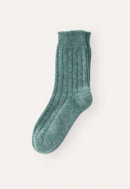 Gerippte Socken, Ozean, webstill