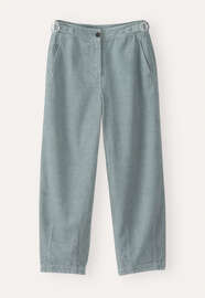 K&uuml;rzere Hose aus Cord, Enteneiblau, webstill