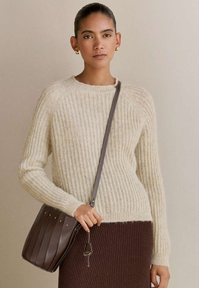 Pullover mit Rundhalsausschnitt, Naturstein, completeTheLook