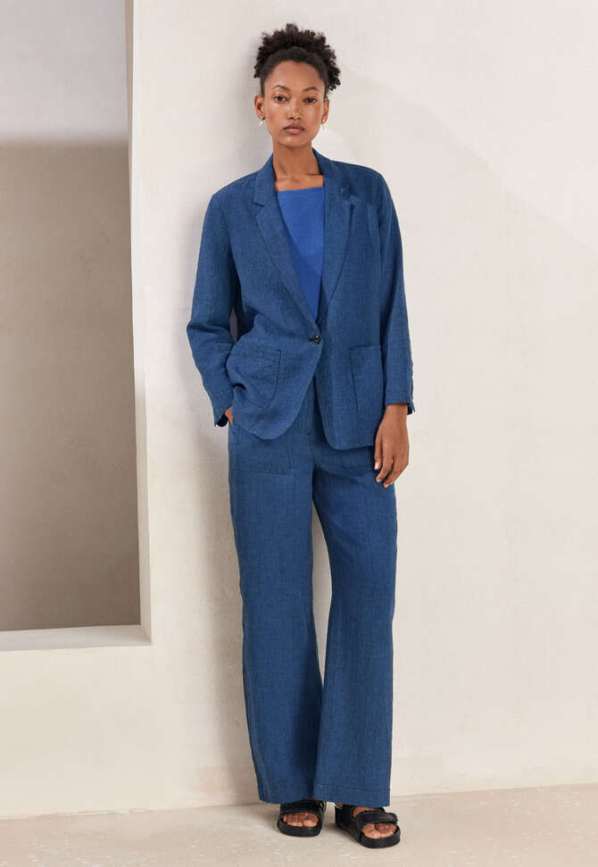 Hose mit geradem Bein, Blauschwarz, completeTheLook