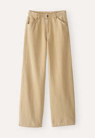 Jeans mit geradem Bein, Gewaschenes Sandbeige, webstill