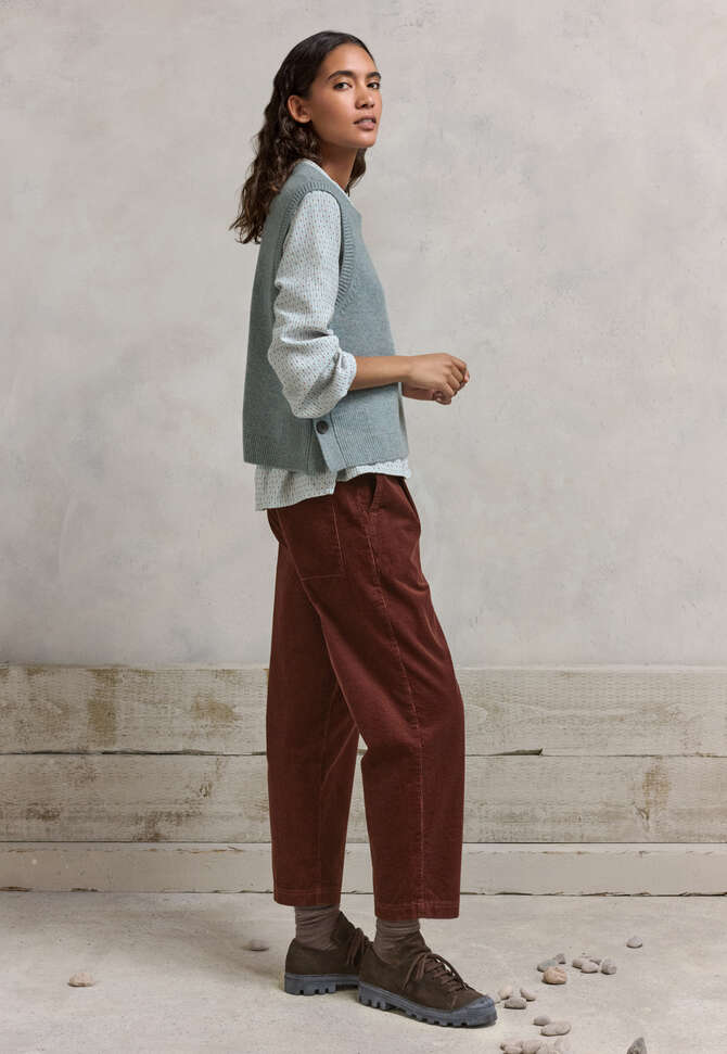 &Auml;rmelloser Pullover, Blasses Ozeanblau, completeTheLook