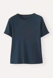 Jersey T-shirt, Dunkelblau, webstill