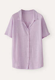 Jersey-Hemd, Blasses Lavendel, webstill