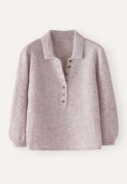 Pullover mit Kragen, Blasses Lavendel, webstill