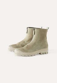 Rei&szlig;verschlussstiefel, Frostiges Salbei, webstill