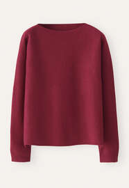 Kastiger Pullover, Cranberry, webstill