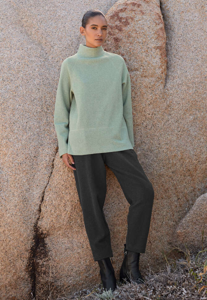 Tunika mit Trichterkragen, Aqua/Mint, completeTheLook