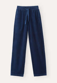 Hose mit Gummizug, Indigo, webstill
