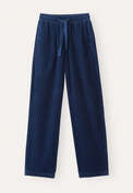 Hose mit Gummizug, Indigo, webstill