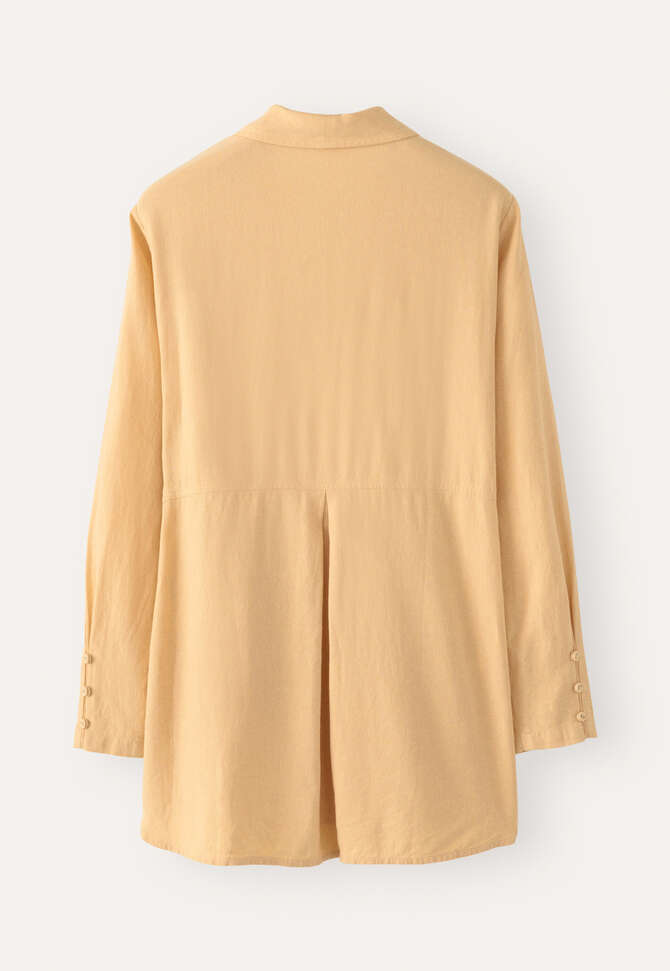 Bluse mit Schalkragen, Zartes Gelb, completeTheLook