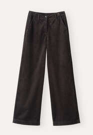 Hose mit geradem Bein, Kakao, webstill
