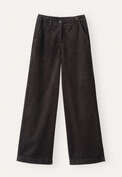 Hose mit geradem Bein, Kakao, webstill