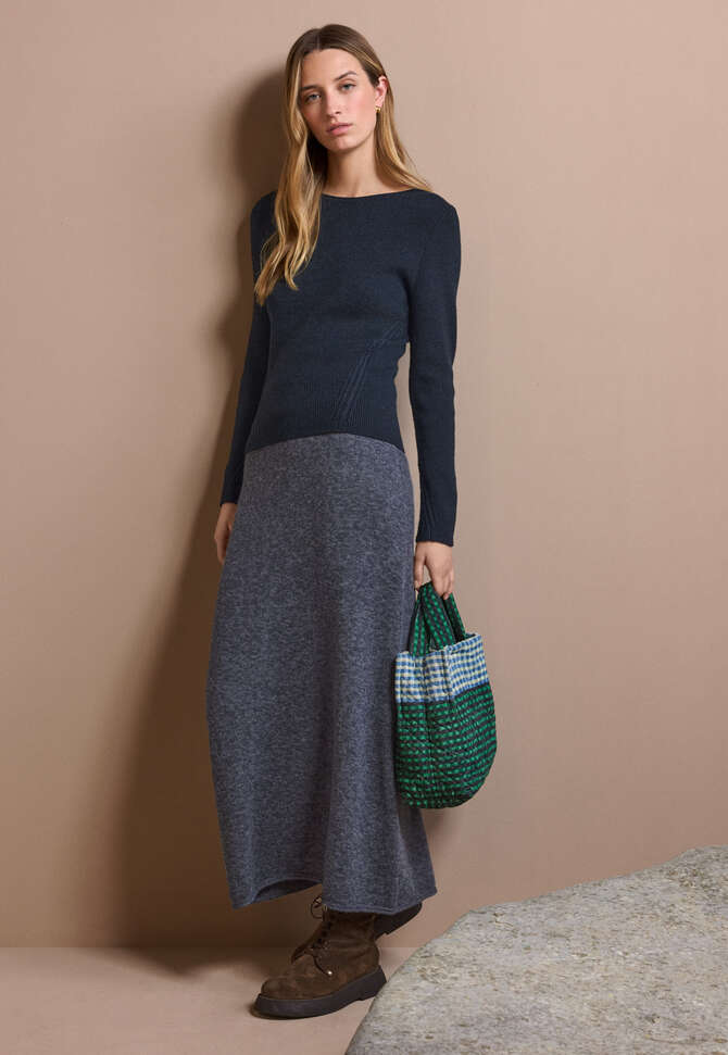 Pullover mit Rundhalsausschnitt, Mitternacht, completeTheLook